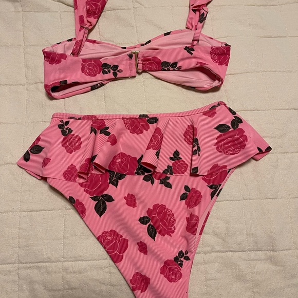 Beach Riot Pink Rose Bikini Set - Picture 3 of 5